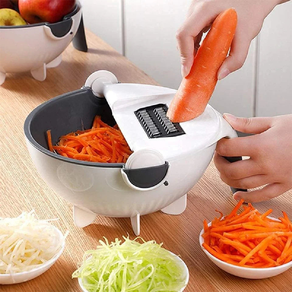 9-in-1 Vegetable Chopper, Cutter, Slicer & Grater - Multi-Function Kitchen Tool for Easy Food Preparation